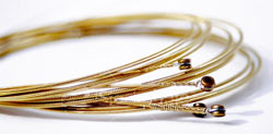 Gold guitar strings