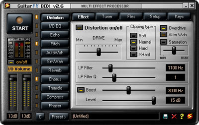 guitar fx box distortion